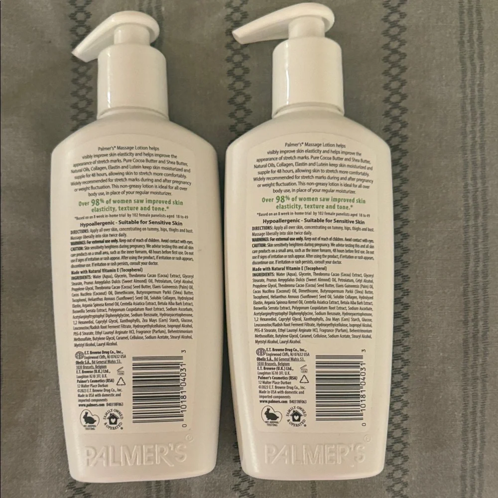 Two Palmer's Cocoa Butter Formula Massage Lotion for Stretch Marks - 8.5 oz